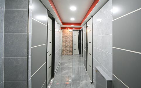 각방 디지털도어록,스프링클러, 소화기, 화재감지기, CCTV